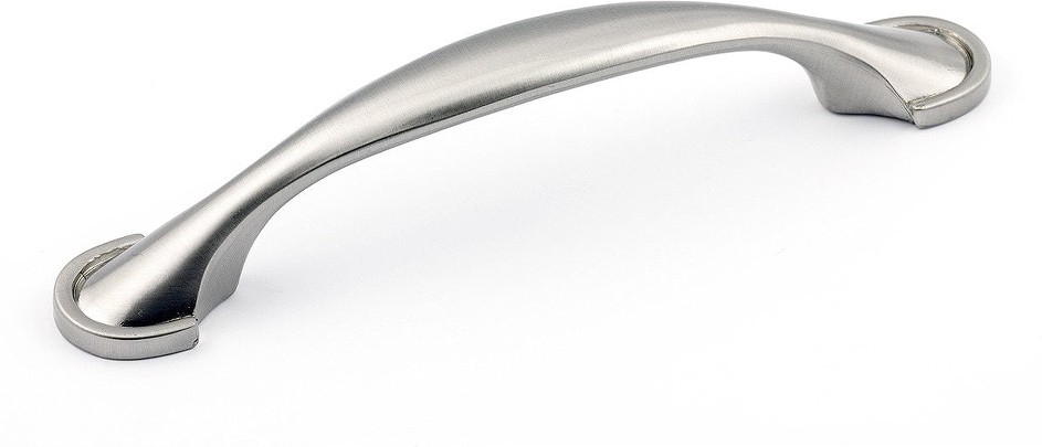 Mericourt 3-3/4-in , 96mm Center to Center Brushed Nickel Arch Handle Drawer Pulls