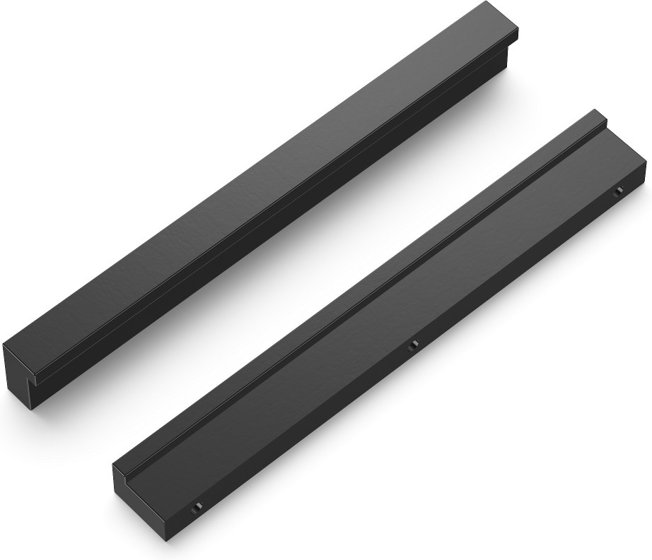 Streamline 5-1/16-in , 128mm Center to Center Flat Onyx Rectangular Bar Drawer Pulls 10 -Pack