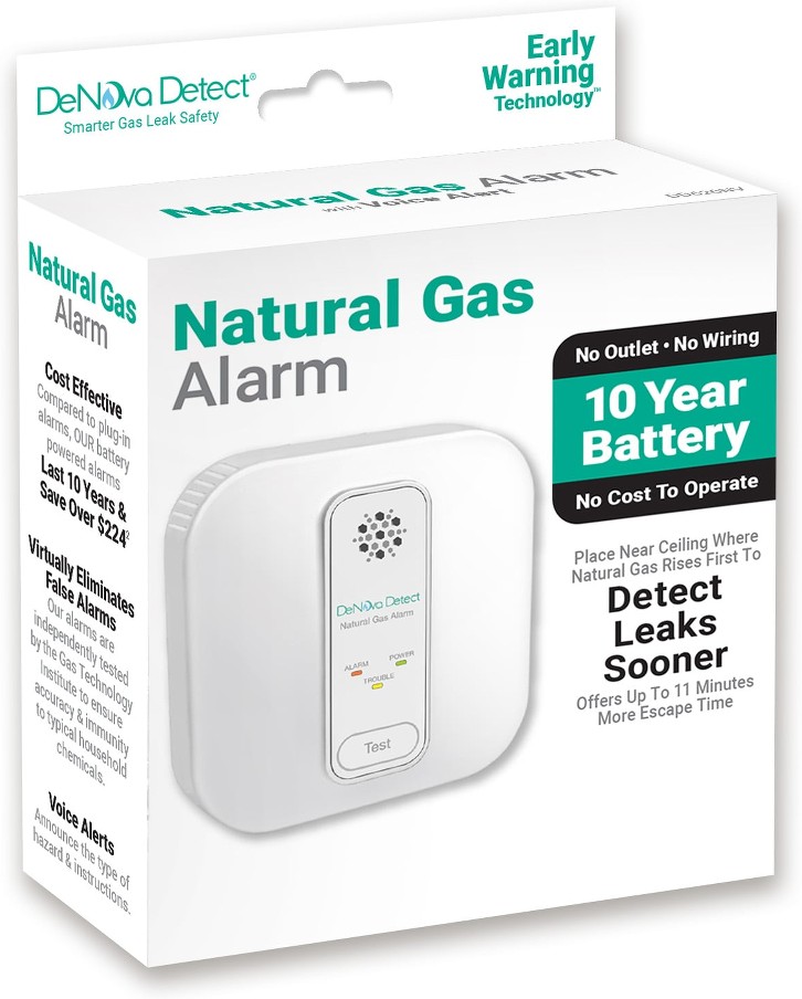 10-Year Battery-operated Natural Gas with Voice Alert