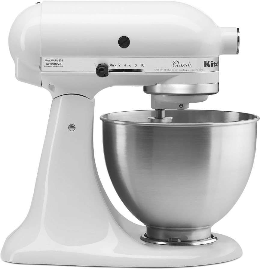 Classic series White 4.5-Quart Tilt-head Stand Mixer