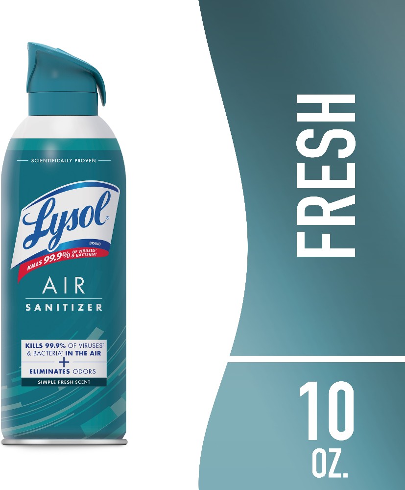 Air Sanitizer 10 -oz Simple Fresh Disinfectant Mist All-Purpose Cleaner