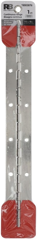 12-in H Satin Nickel Piano/Continuous Interior/Exterior Door Hinge