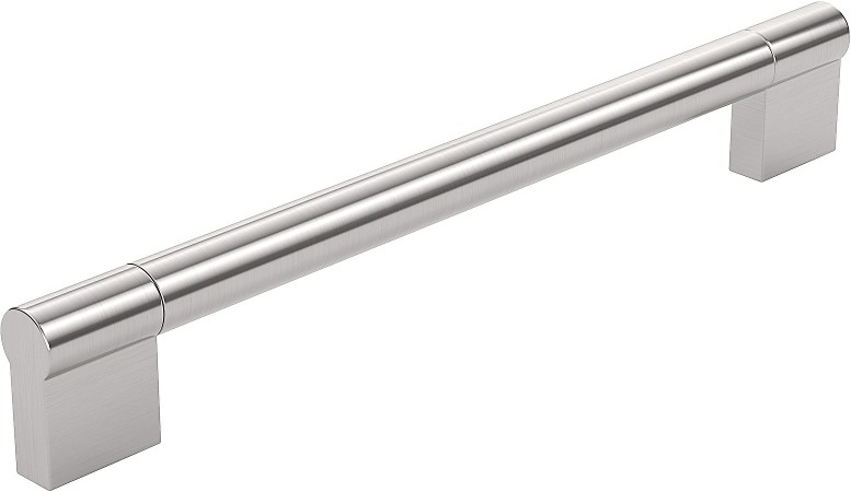 Avellino 7-9/16-in , 192mm Center to Center Brushed Nickel Cylindrical Handle Drawer Pull