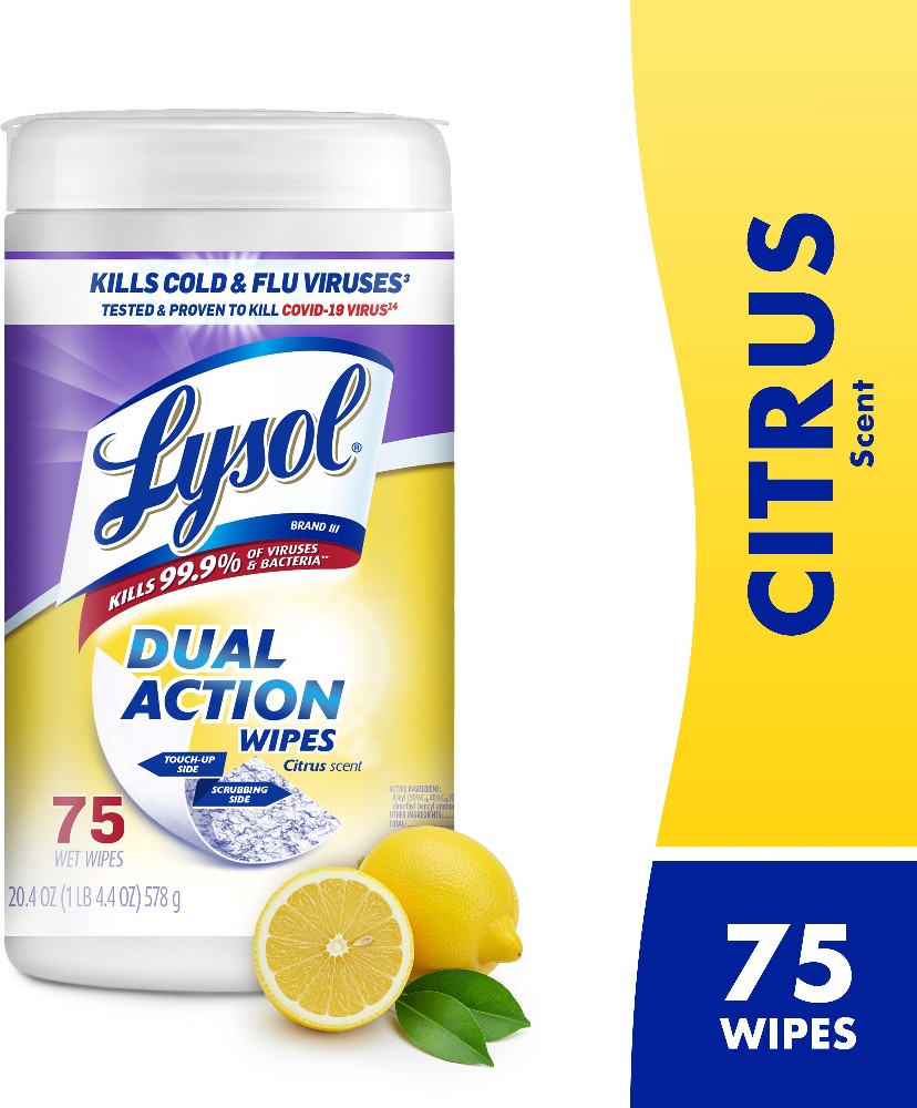 75 -Count Citrus Disinfectant Wipes All-Purpose Cleaner