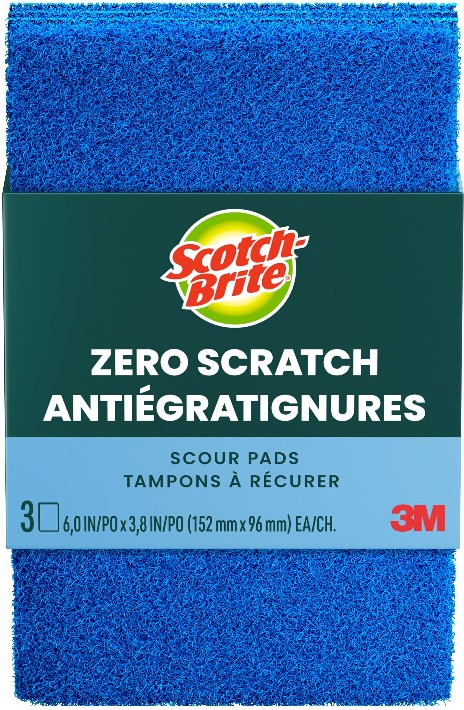 Non-Scratch Poly fiber Scouring pad 3 -Pack