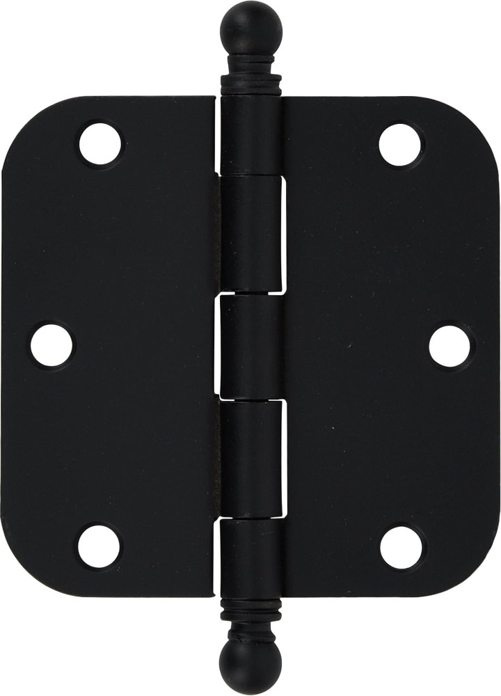 3-1/2-in H x 5/8-in Radius Matte Black Mortise Interior Door Hinge 3 -Pack