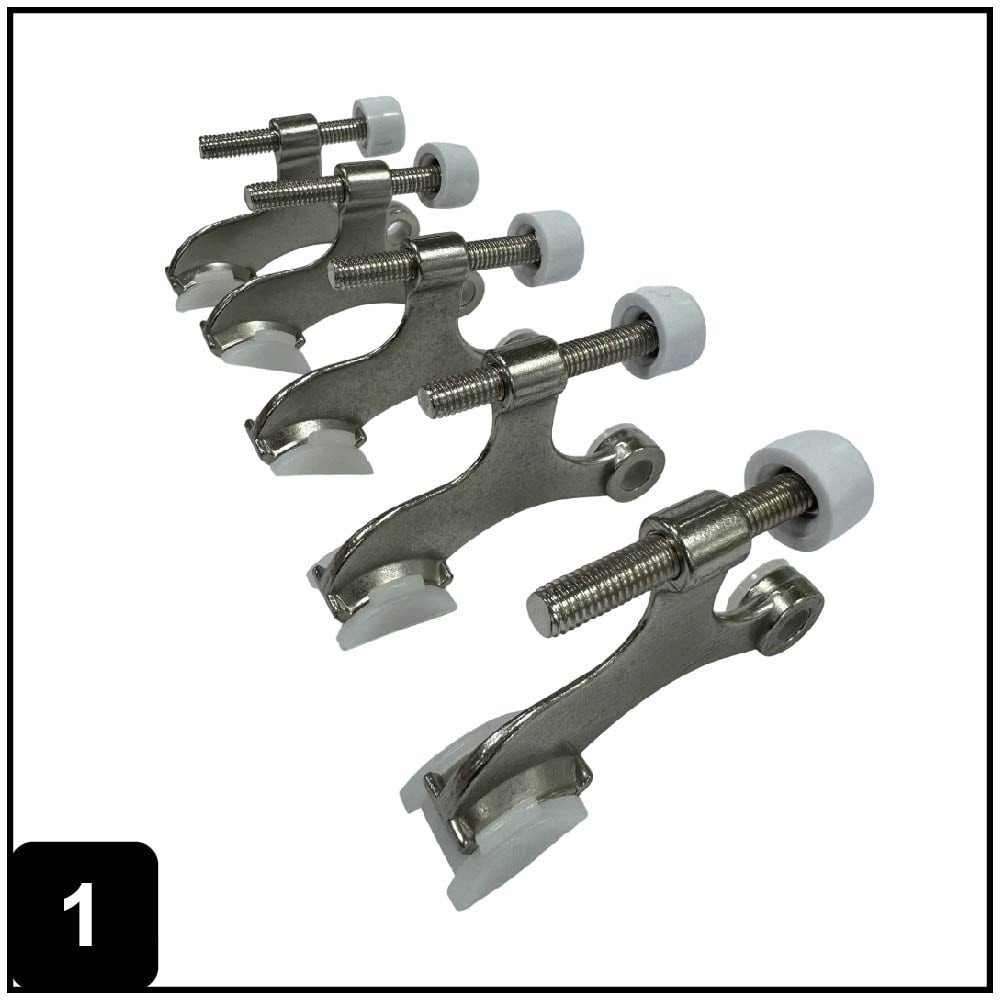 2-3/5-in Satin nickel Hinge pin Door Stop 5 -Pack