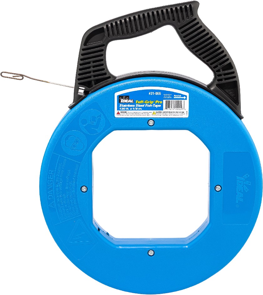 Tuff-Grip Pro Stainless 120-ft Steel Fish tape