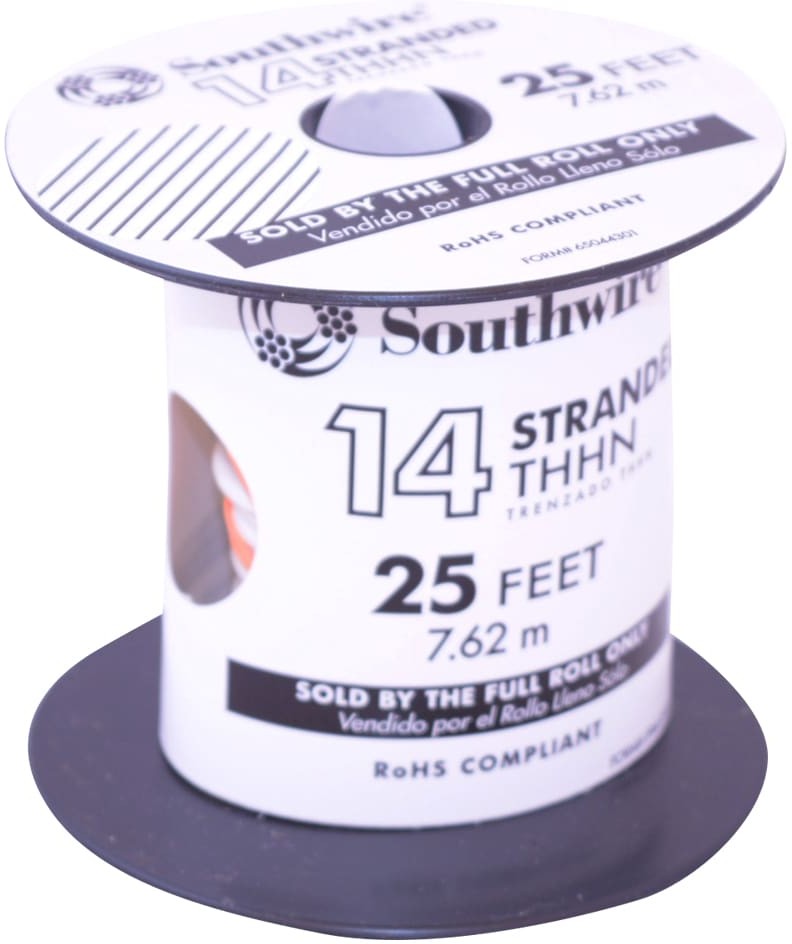 25-ft 14 -AWG White Stranded Copper THHN wire ( By-the-roll )