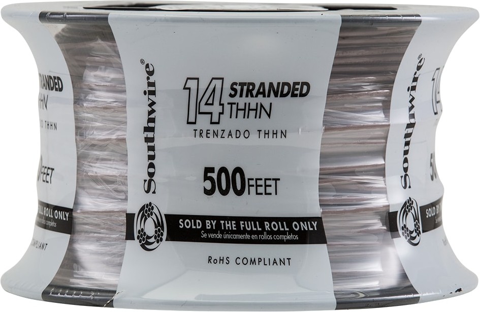 500-ft 14 -AWG Brown Stranded Copper THHN wire ( By-the-roll )