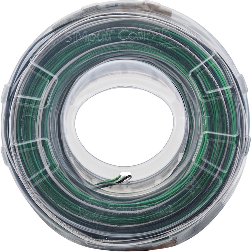 SIMpull CoilPAK 350-ft 12 -AWG Black/White/Green Solid Copper THHN wire ( By-the-roll )