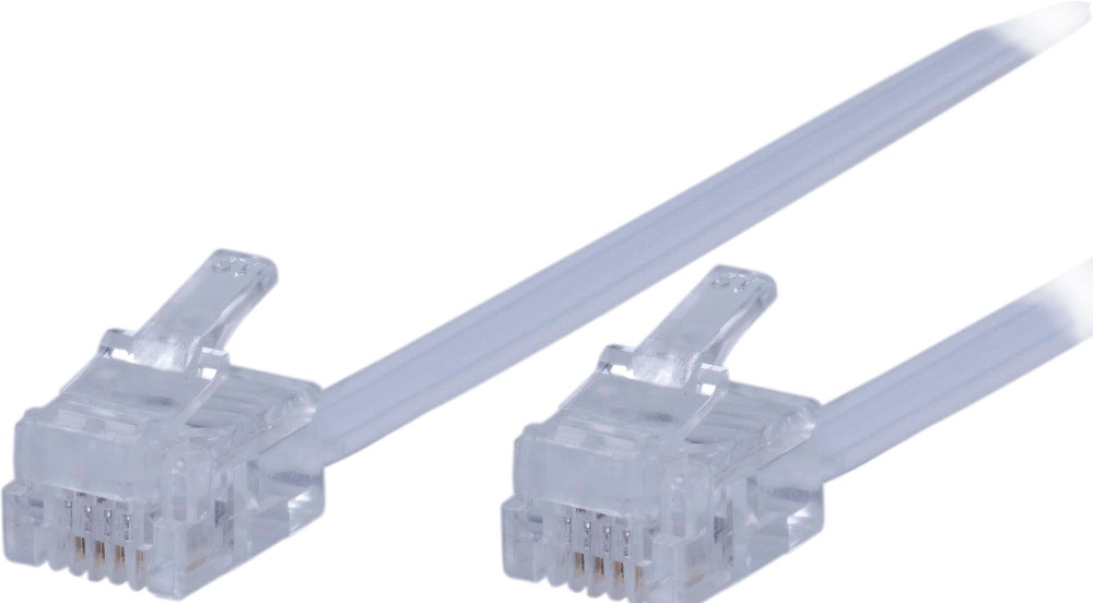 50-ft Flat RJ11 Phone Cable