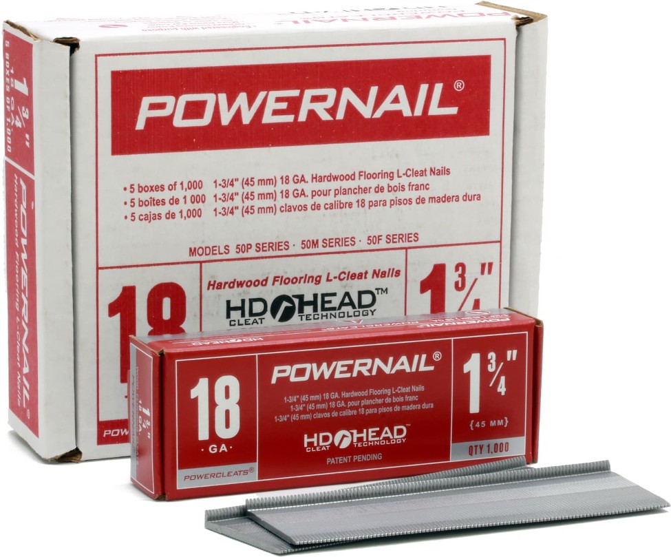 1-3/4-in 18 -Gauge Alloy Barbed Shank Adhesive Collated Flooring Nails Box