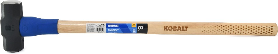 Black 8 -lb Steel Head Wood Handle Engineering Sledge hammer