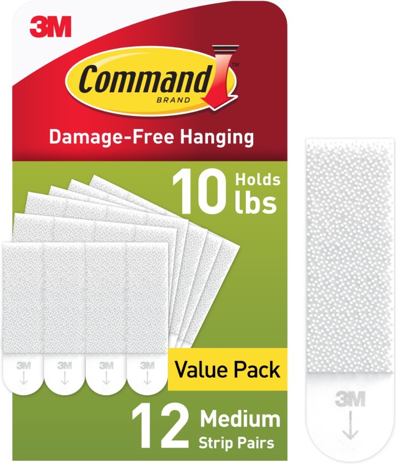 Foam 10-lb Capacity Damage-free picture hanger 12 - Pack