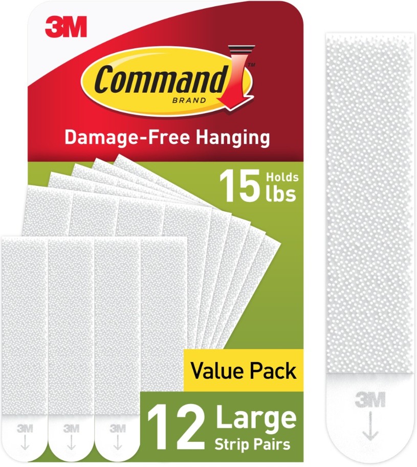 Foam 15-lb Capacity Damage-free picture hanger 12 - Pack
