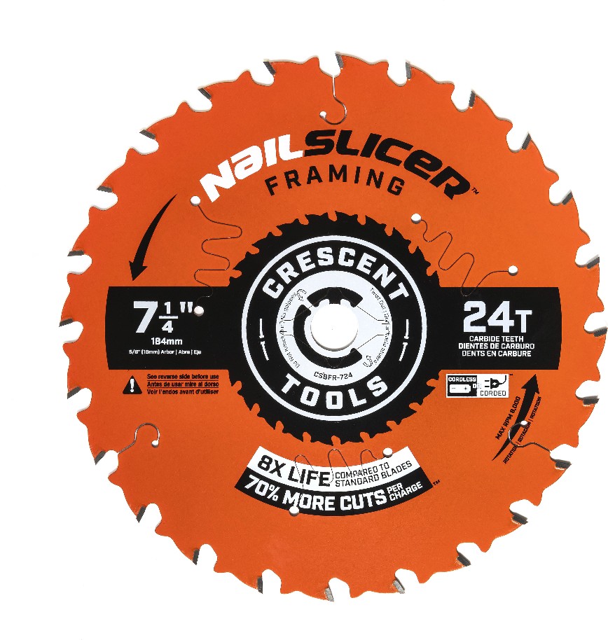 7-1/4-in 24 -Tooth Rough Finish Carbide Framing circular saw blade Individual