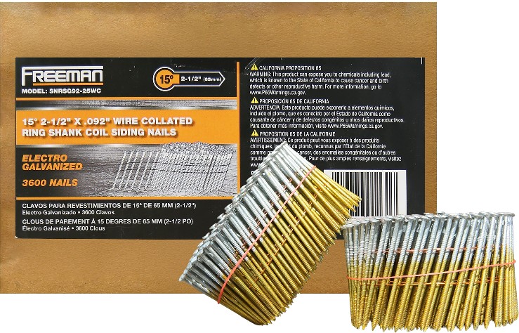 15 Degree 2-1/2 In Wire Collated Galvanized Ring Shank Coil Siding Nails (3600-Count)