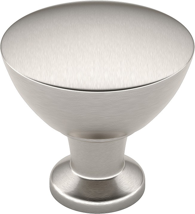Acadia 1-5/16-in Brushed Nickel Round Contemporary Cabinet Knob