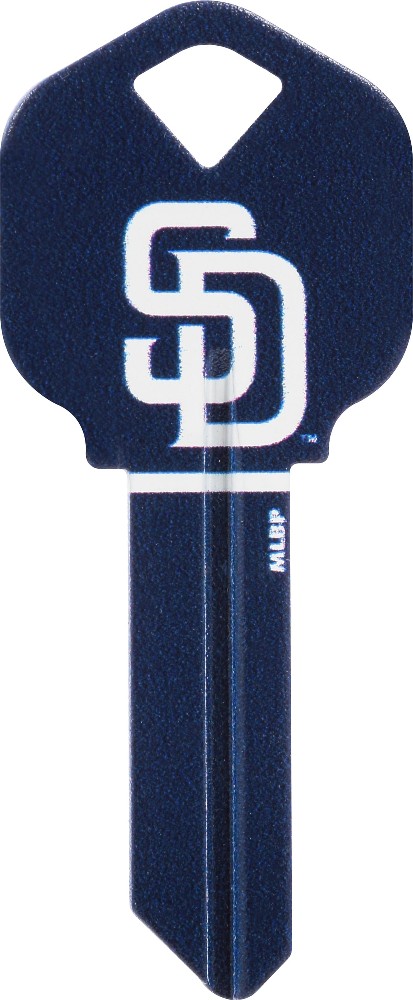 San Diego Padres Multicolored Blank Brass House/Entry Key Blank