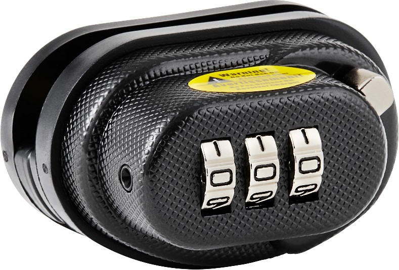 Gun/Rifle Resettable Combination Padlock, 3-3/4-in Wide x 1/2-in Shackle