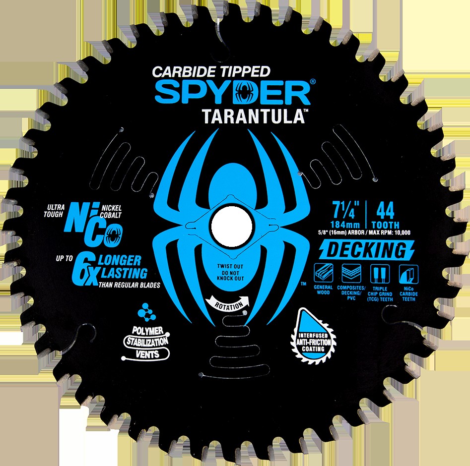 Decking 7-1/4-in 44 -Tooth Tungsten carbide-tipped steel Circular saw blade Individual