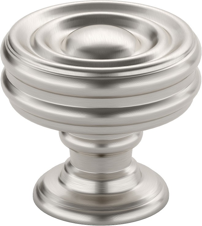 Britannia 1-3/8-in Brushed Nickel Round Contemporary Cabinet Knob