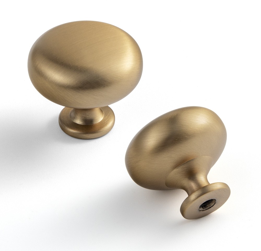 1-9/64-in Champagne Bronze Mushroom Modern Cabinet Knob 6 -Pack