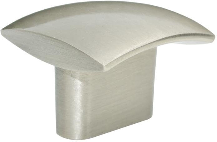 1-1/4-in Brushed nickel Rectangular Modern Cabinet Knob