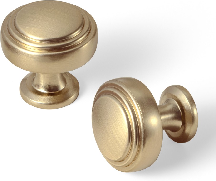 1-1/5-in Champagne Bronze Mushroom Modern Cabinet Knob 6 -Pack