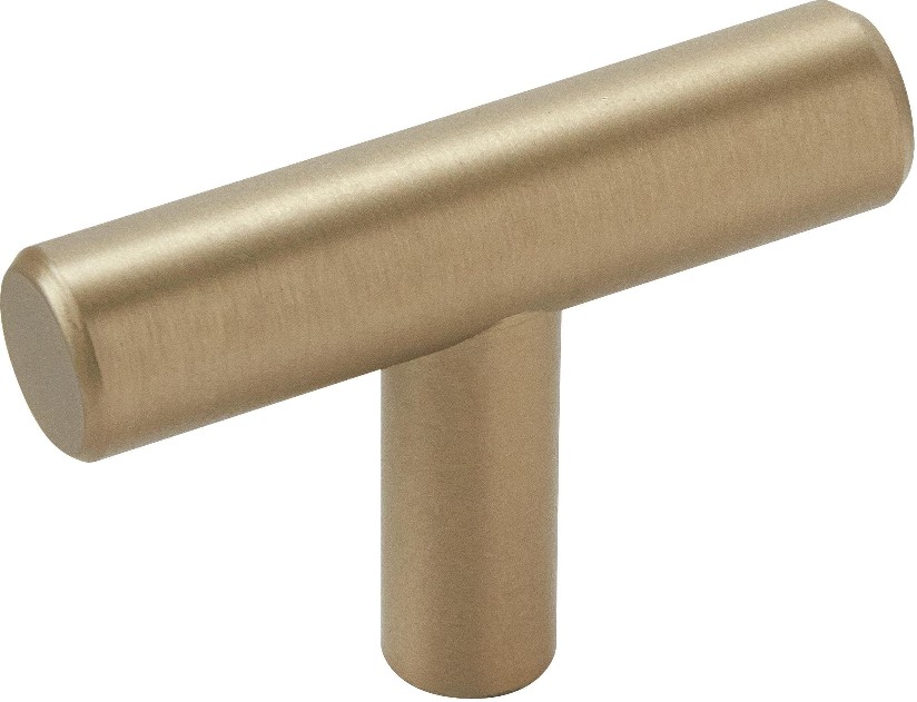 Bar Pulls 1-5/16-in Golden Champagne Bar Contemporary Cabinet Knob 10 -Pack