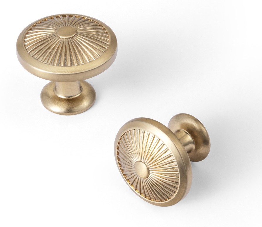 1-3/10-in Champagne Bronze Mushroom Modern Cabinet Knob 6 -Pack