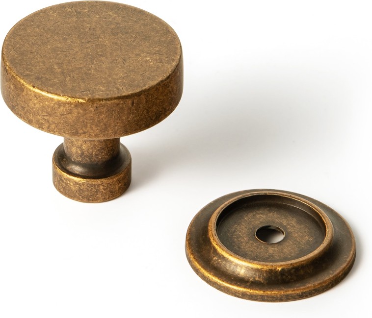 1-1/5-in Antique Brass Mushroom Classic Cabinet Knob 6 -Pack