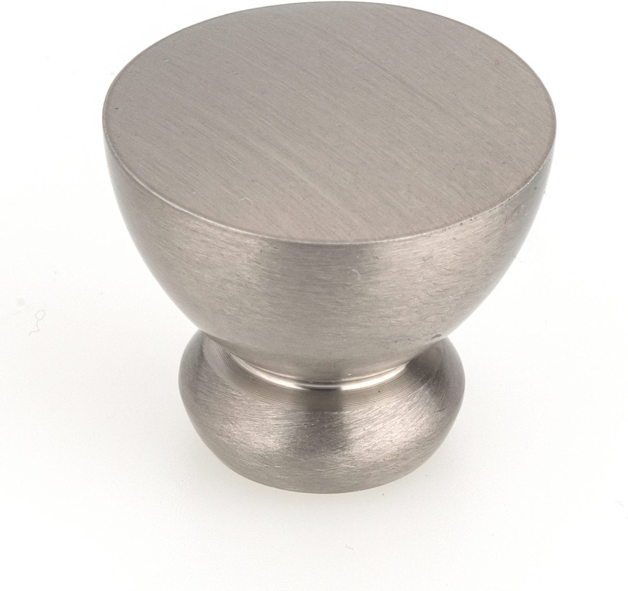 1-in Brushed Nickel Round Contemporary Cabinet Knob