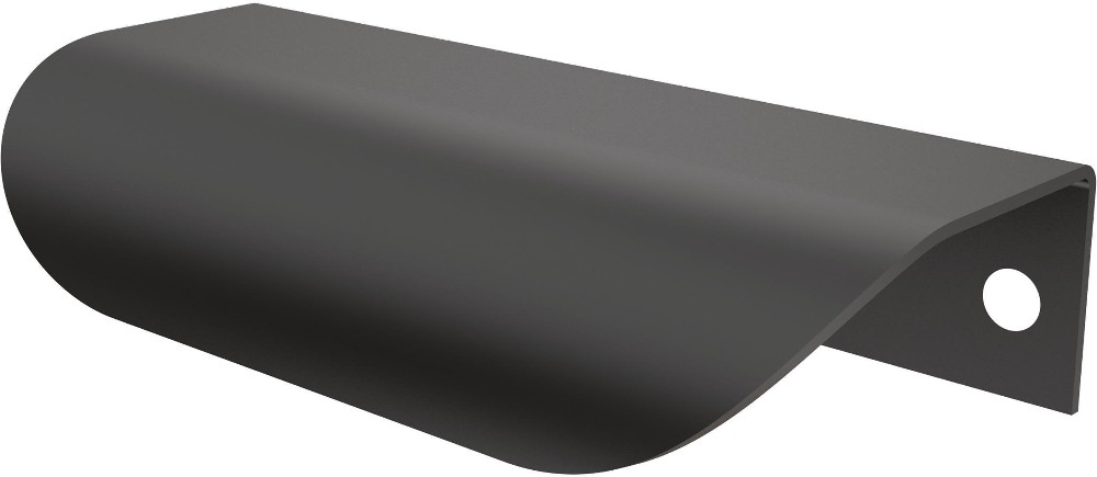 Edge 4-in , 102mm Center to Center Matte Black Novelty Finger Drawer Pulls