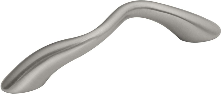 Metropolis 3-in , 76mm Center to Center Satin Nickel Arch Handle Drawer Pull