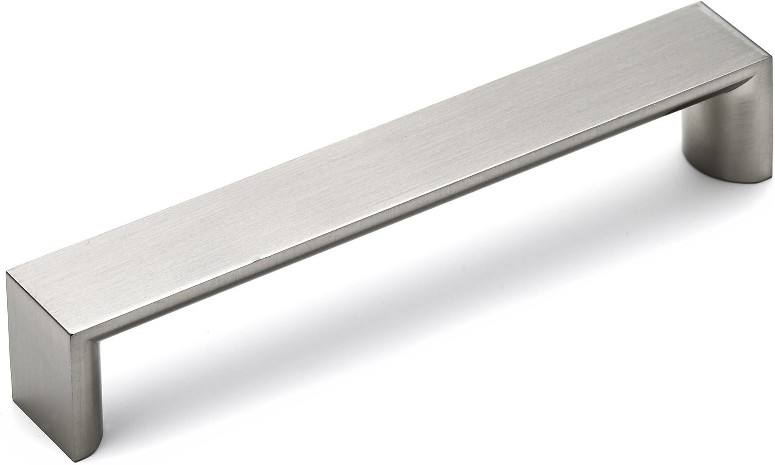 Fort Greene 5-1/16-in , 128mm Center to Center Brushed Nickel Rectangular Handle Drawer Pull
