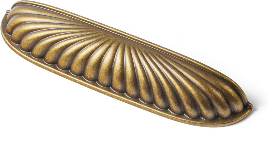 5-1/16-in , 128mm Center to Center Antique Brass Novelty Handle Drawer Pulls 6 -Pack