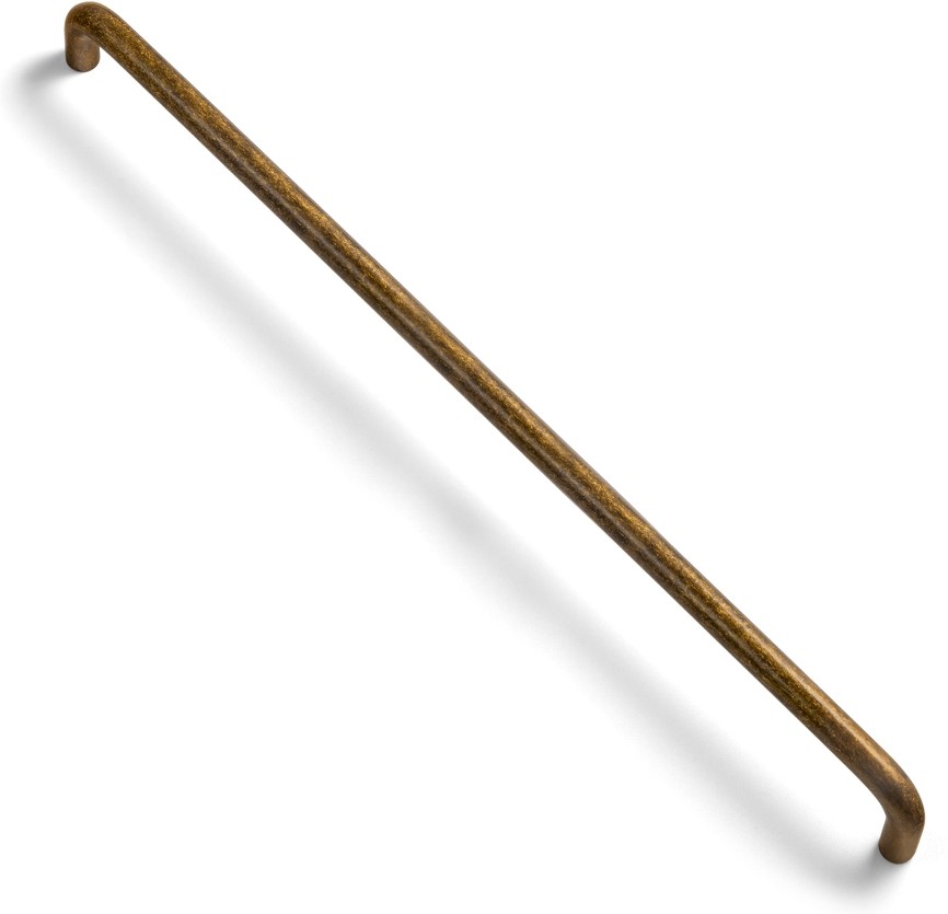 12-5/8-in , 320mm Center to Center Antique Brass Plus Cylindrical Handle Drawer Pull 12 -Pack