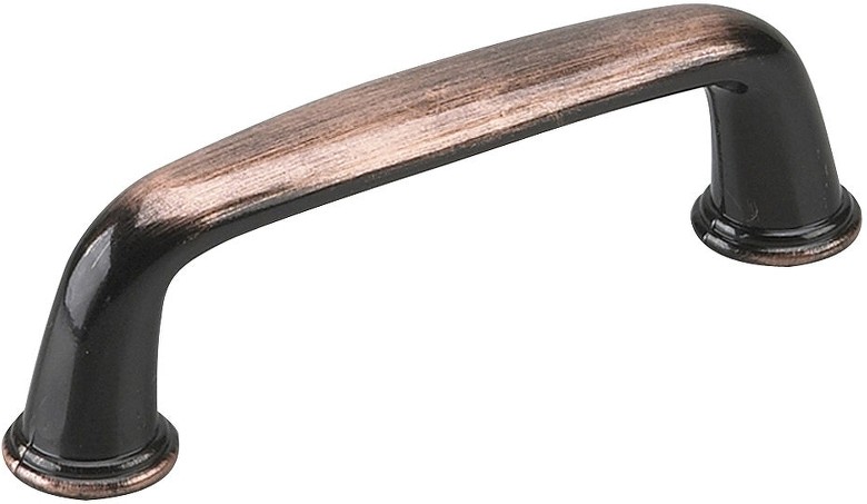 Nantes 3-in , 76mm Center to Center Antique Copper Rectangular Handle Drawer Pull