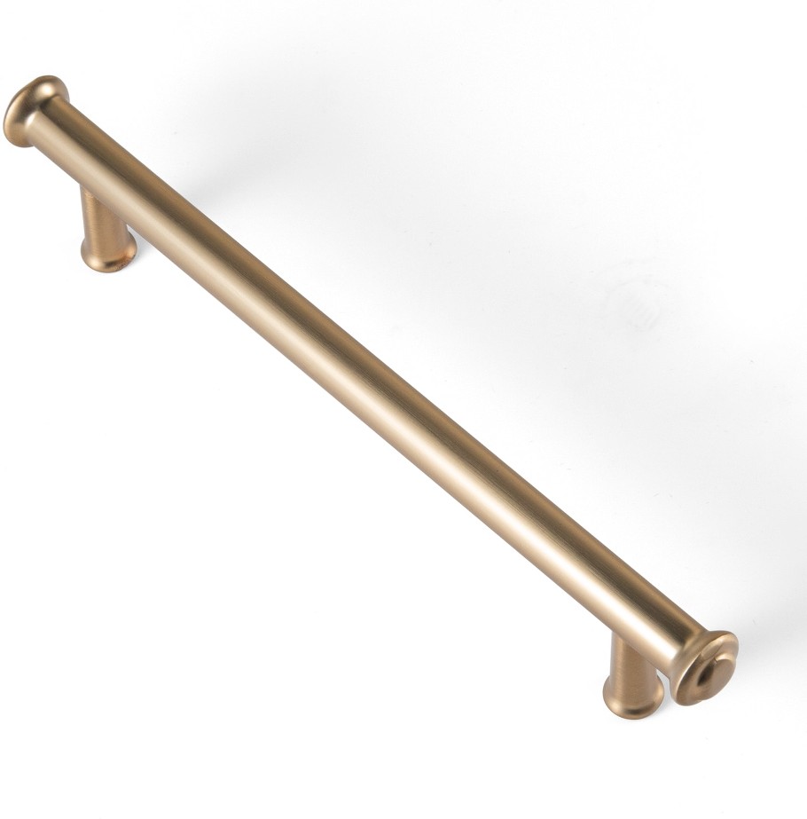 5-1/16-in , 128mm Center to Center Champagne Bronze Circular Handle Drawer Pulls 6 -Pack