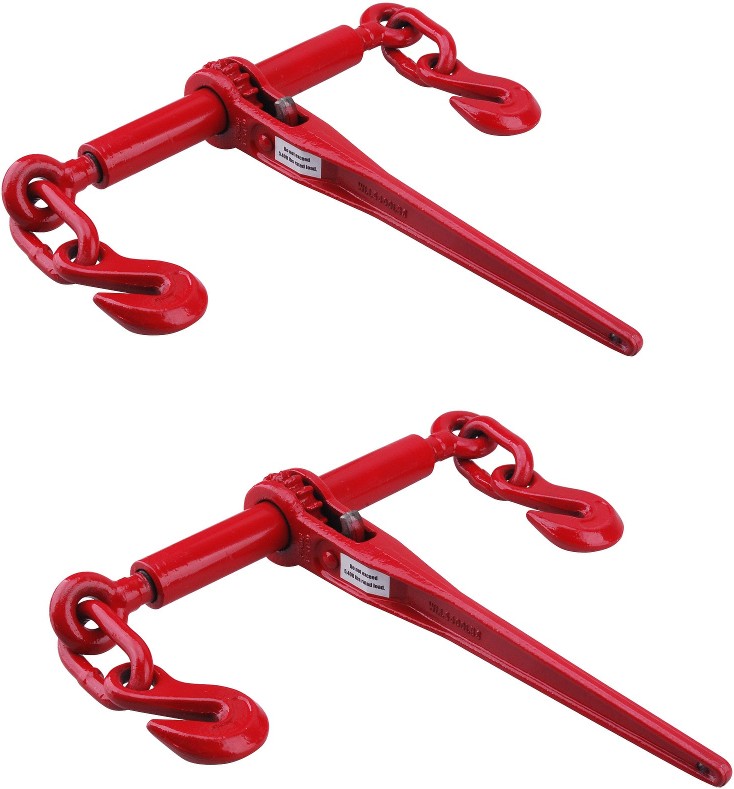 2 Pack 5400 Lb. Capacity 5/16 In.- 3/8 In. Ratchet Load Binders