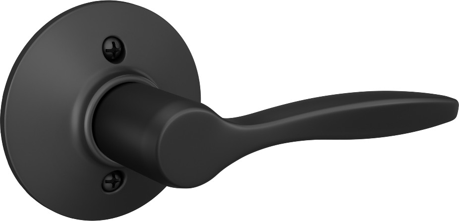 Delfayo Matte Black Interior Hall/Closet Dummy Door Handle