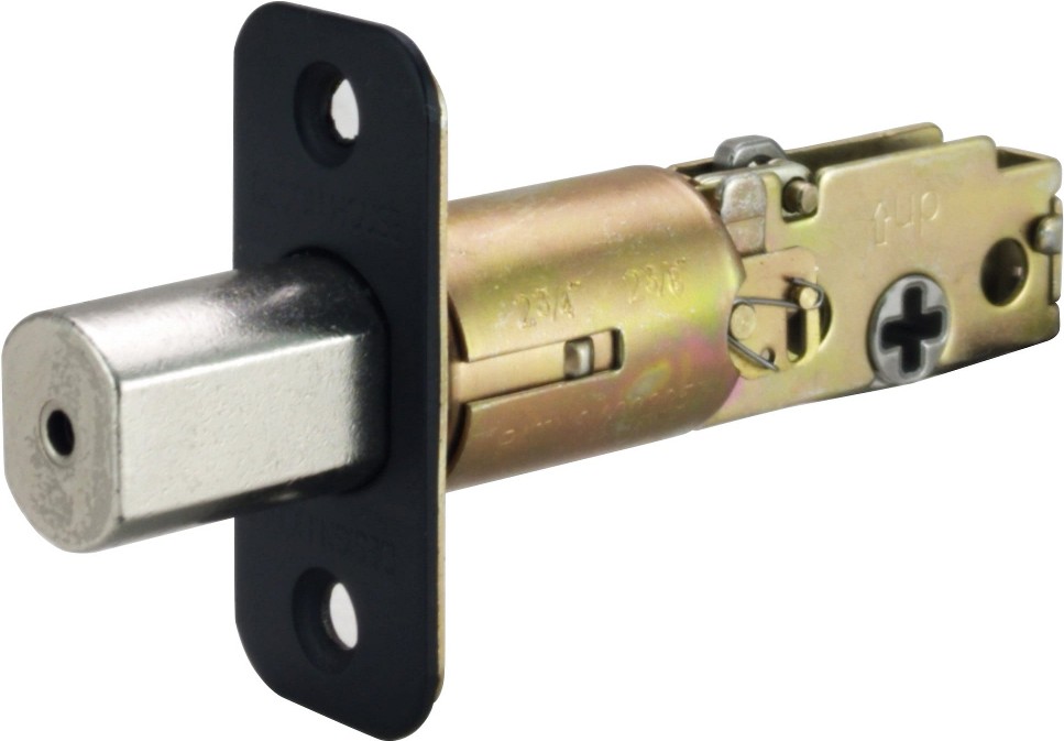 Design House 779306 2-way Adjustable Round Corner Deadbolt Latch Matte Black