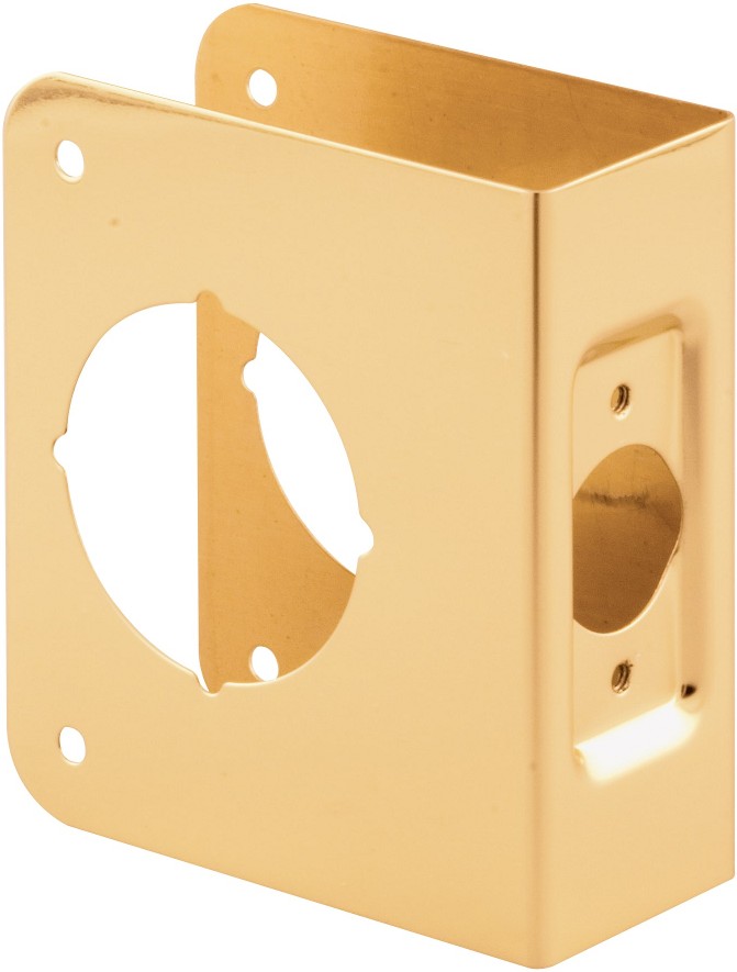 3-7/8-in W x 4-1/2-in H Polished Door Reinforcer Reinforcing mount