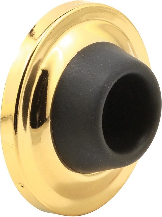 2-1/2-in Polished brass Wall protector Door Stop