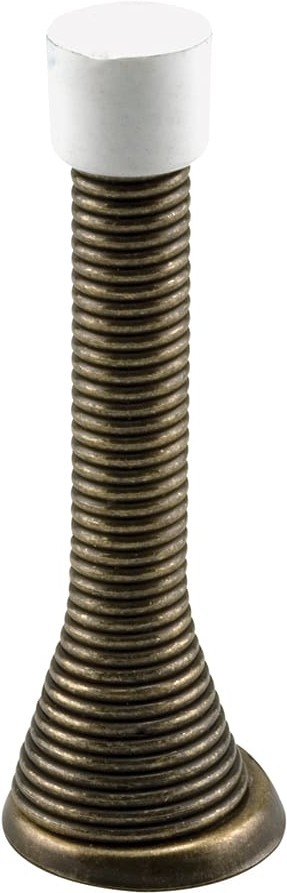 4-in Antique brass Spring Door Stop 5 -Pack