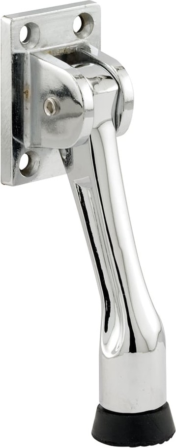3-1/2-in Satin chrome Kick-down Door Stop