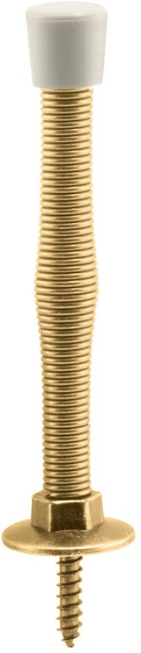 3-in Polished brass Spring Door Stop 10 -Pack