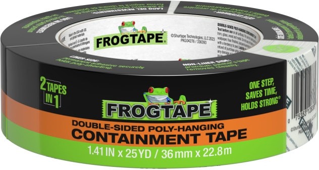 Double Sided Poly Hanging Containment Tape 1.41-in x 25 Yard(s) Double-Sided Tape